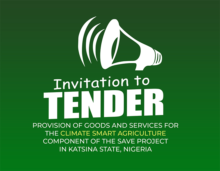 INVITATION TO TENDER: PROVISION OF GOODS AND SERVICES FOR CLIMATE SMART AGRICULTURE