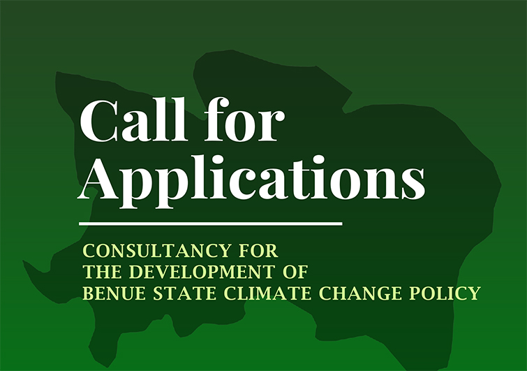 Call for Applications: Consultancy for the Development of Benue State Climate Change Policy