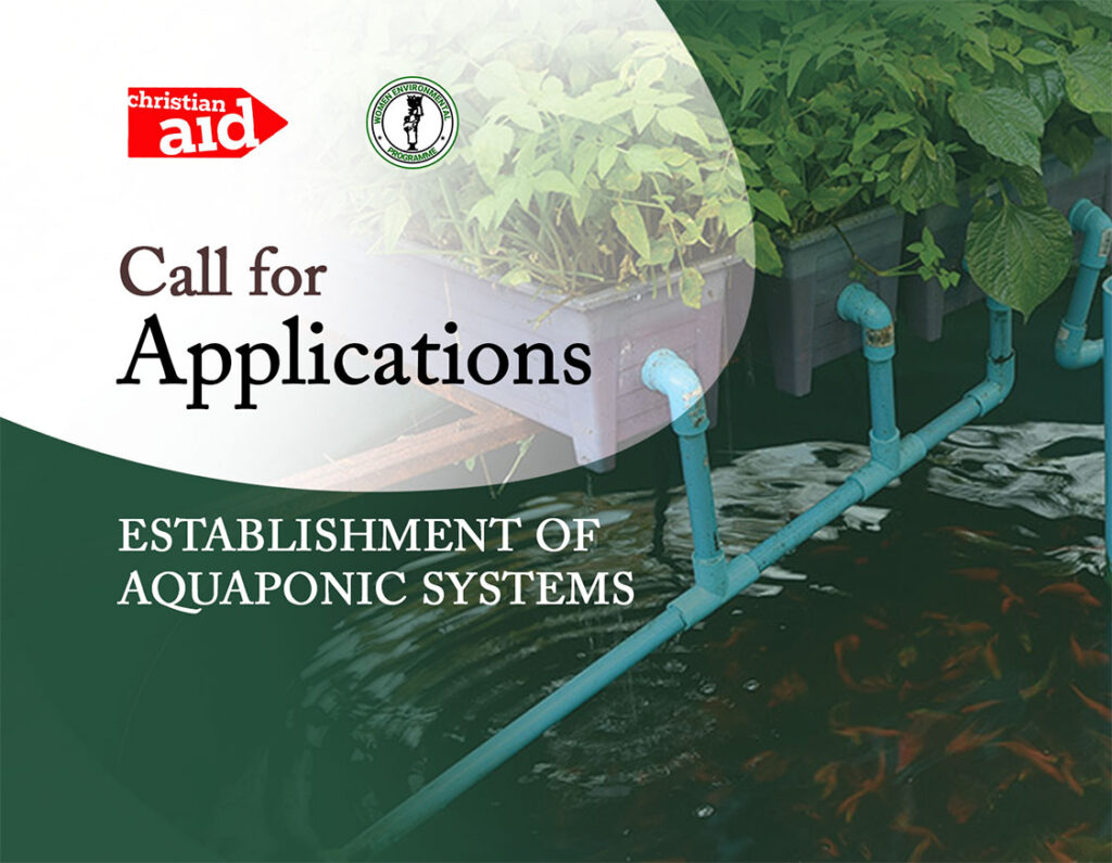 Call for Applications: Establishment of Aquaponics Systems for sustainable fish and vegetable Production for women’s groups in Kaduna, Benue and Nasarawa states